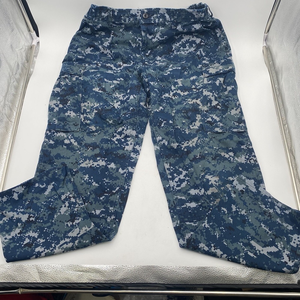 USN Navy NWU Type I Blue Digital Camo Pants Trousers 33 / Short Medium Short
